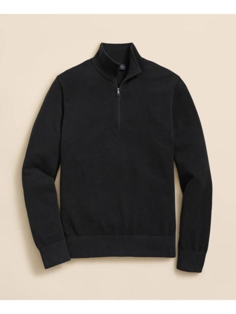Brooks Brothers Supima® Cotton Pique Quarter-Zip Sweater