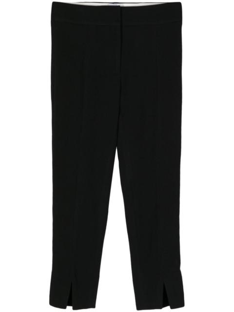 wool tapered trousers