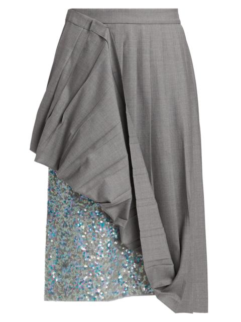 Moschino Women's Lifted Hem Skirt - Multi Grey