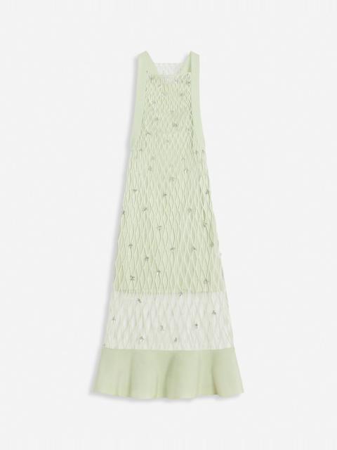 Lanvin EMBROIDERED KNIT DRESS