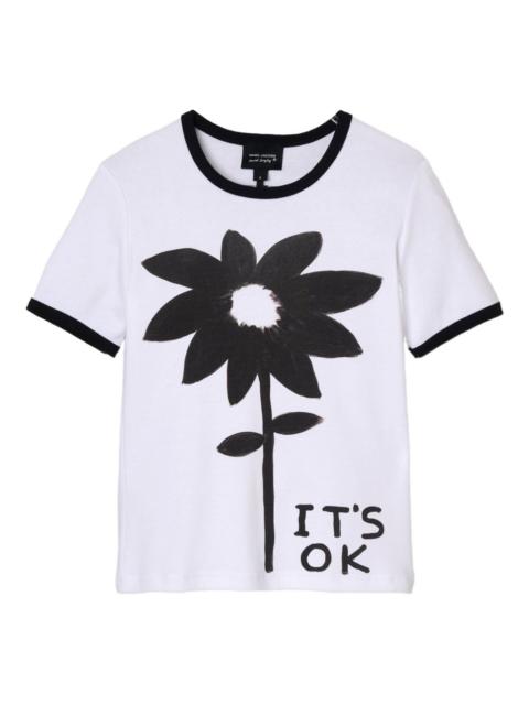 Marc Jacobs flower-print ringer tee
