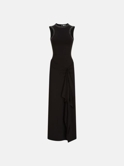THE ATTICO BLACK MIDI DRESS