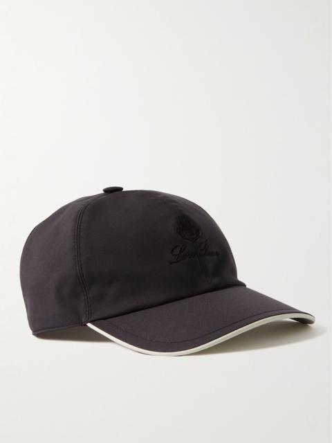 Loro Piana Logo-Embroidered Storm System® Shell Baseball Cap Black