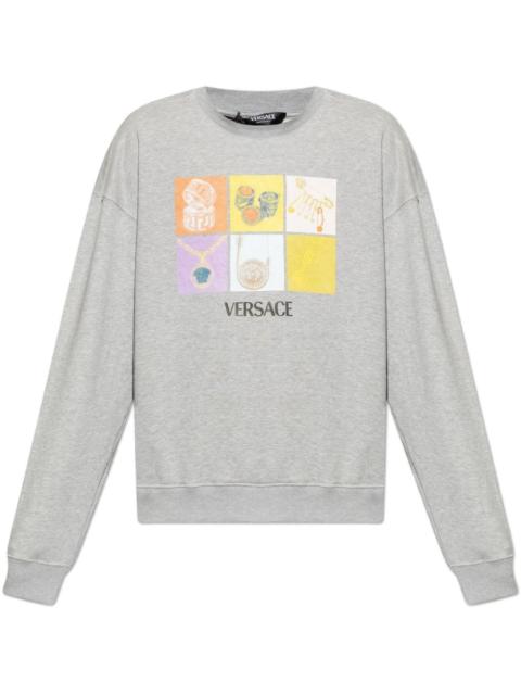 VERSACE graphic-print sweatshirt