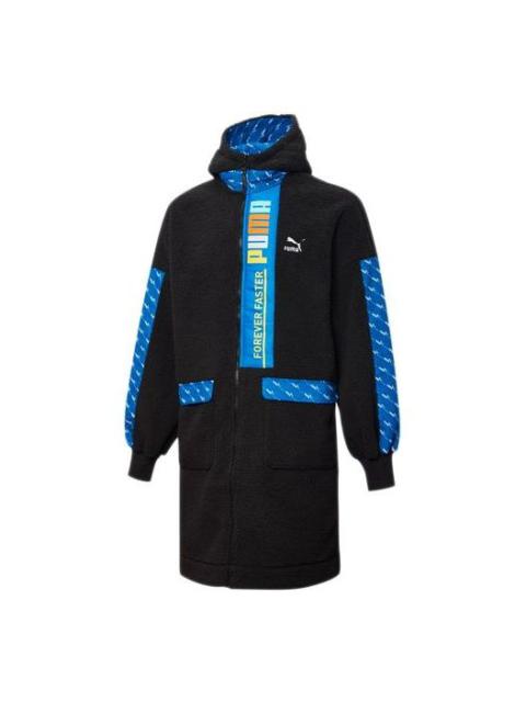 PUMA Long Fleece Jacket 'Blue Black' 532171-01