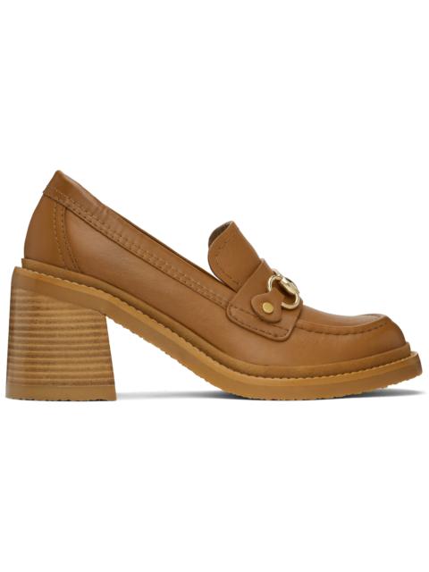 See by Chloé Tan Signature 1 Loafer Heels