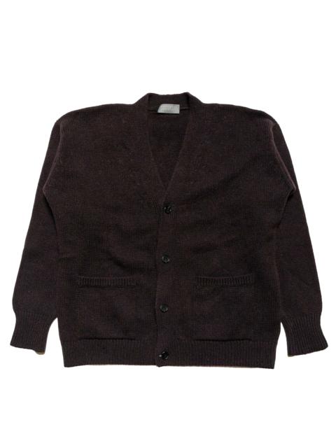 MARGARET HOWELL Boxy Cardigan Geelong Ebony