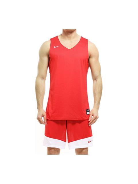 Nike Nike Sports Training Breathable Shorts Red White Splicing 867768-658