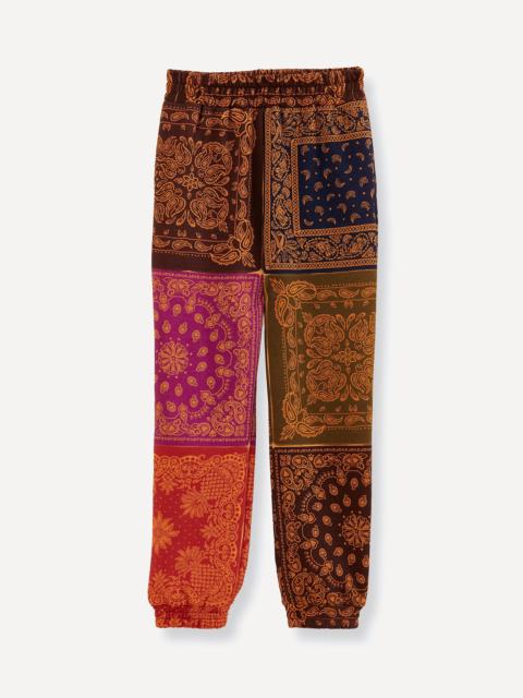 FARM RIO Black Bandana Dream Scarf Sweatpants