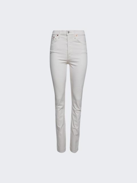 RE/DONE 70s High Rise Skinny Boot Jeans Vintage White