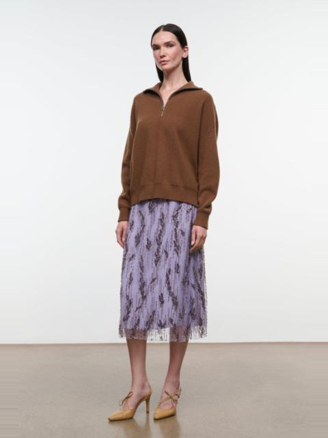 STAUD STAUD AVIVA SKIRT LILAC