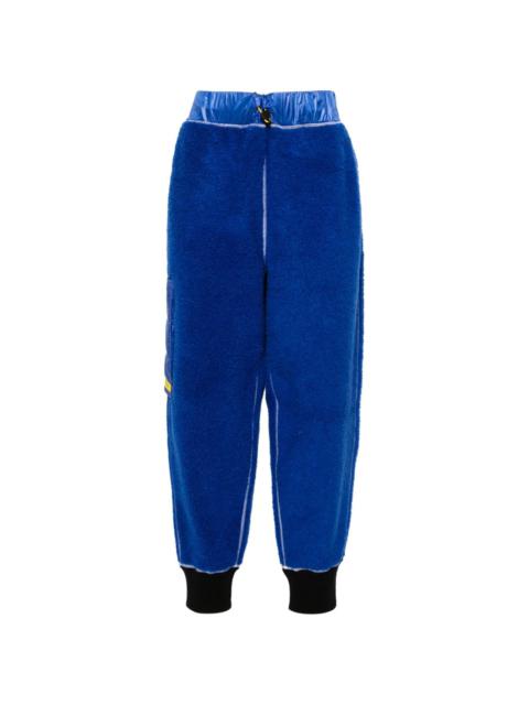 fleece tapered cargo trousers