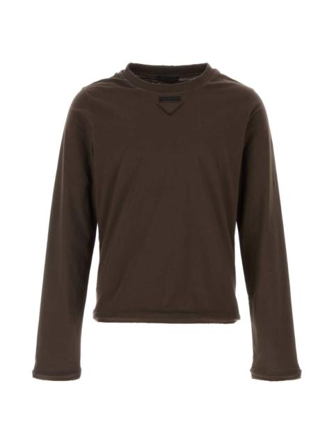 Prada Brown Cotton T-shirt