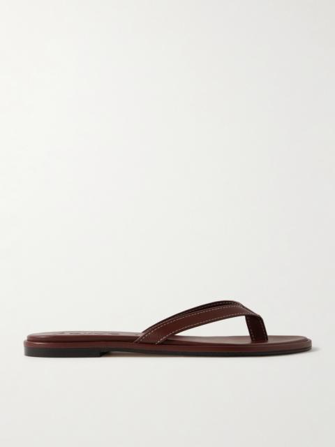 Aeyde Melody Leather Flip Flops
