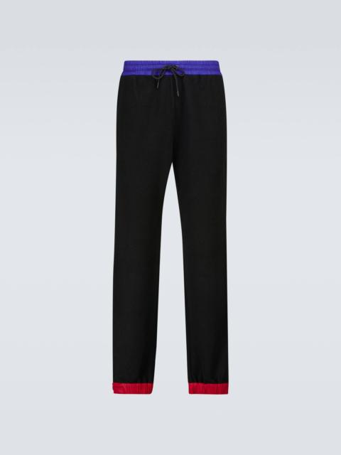 Moncler Grenoble Fleece wool-blend pants