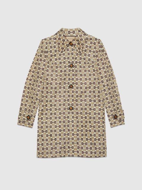 GUCCI Gucci Horsebit print nylon coat