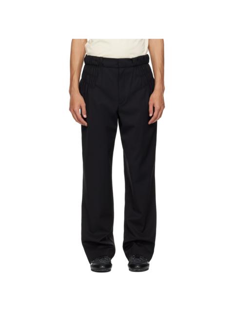 Kiko Kostadinov Black Minna Gathered Trousers