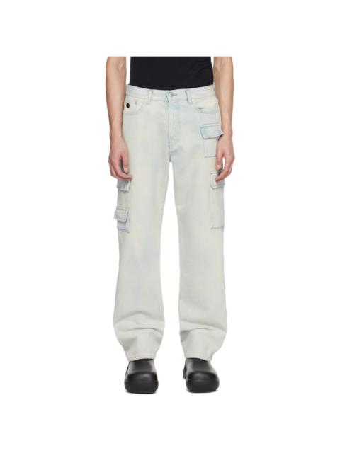 Ambush Blue Slim Denim Cargo Pants