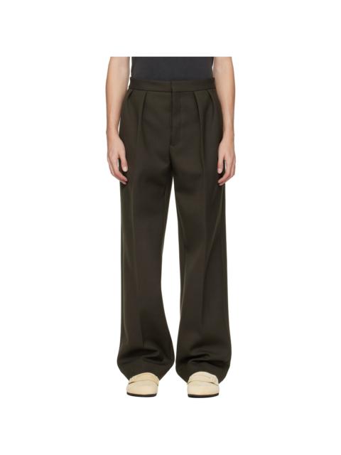 JACQUEMUS Khaki 'The Citta' Trousers