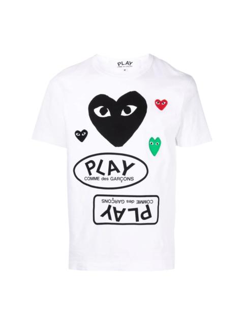 Comme des Garçons PLAY heart logo-print T-shirt