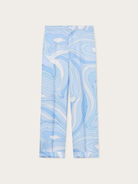 PUCCI MARMO PRINT SILK PANTS