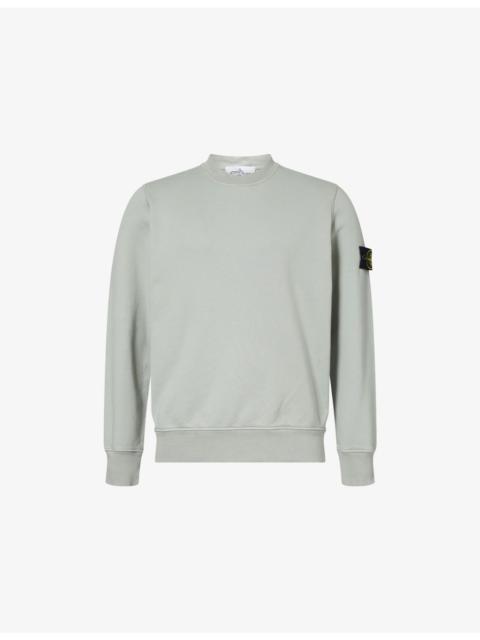 Brand-Patch Crewneck Cotton-Jersey Sweatshirt