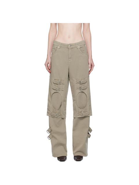 Blumarine Gray Boyfriend Jeans