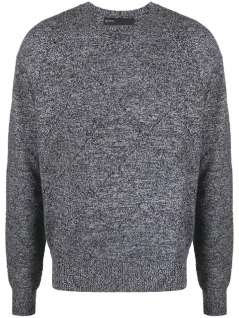 Neil Barrett crew-neck chunky-knit jumper