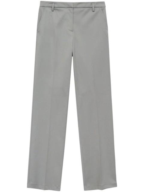 ANINE BING pressed-crease straight-leg trousers