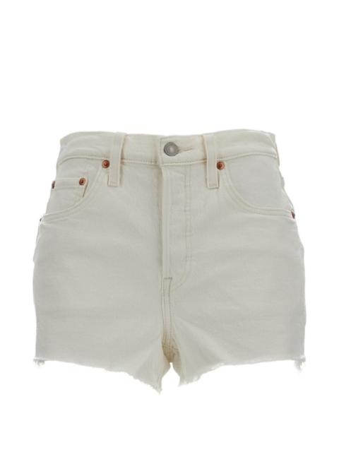 Levi's 501 raw-cut fringed shorts