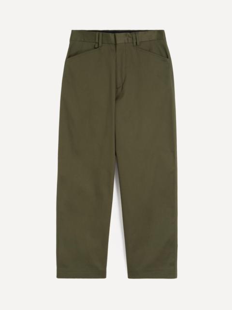 Paul Smith Khaki Relaxed-Fit Stretch-Cotton Chino Trousers