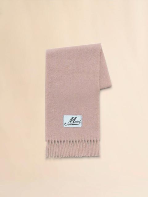 Marni LIGHT PINK ALPACA SCARF