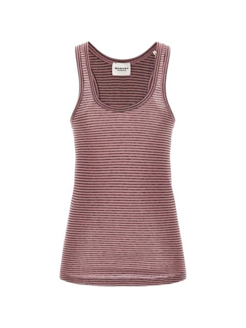 Isabel Marant Étoile Thea striped scoop-neck tank top