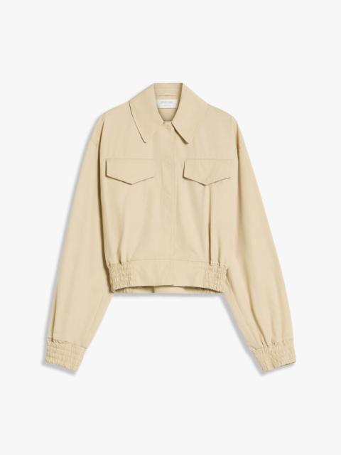 Sportmax GALA Washed cotton bomber jacket