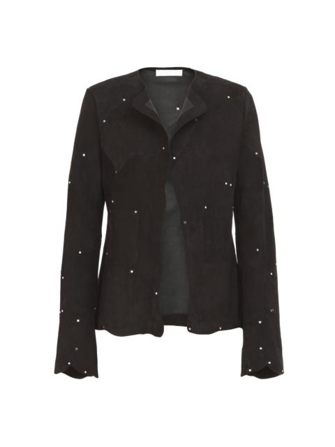 COLLARLESS FITTED JACKET
