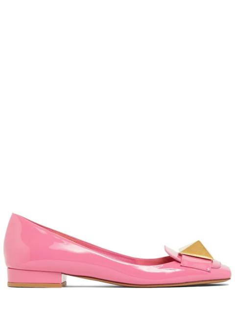 Valentino 20MM ONE STUD PATENT LEATHER FLATS