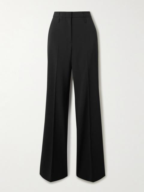 Sportmax Grain De Poudre Wool Wide-leg Pants