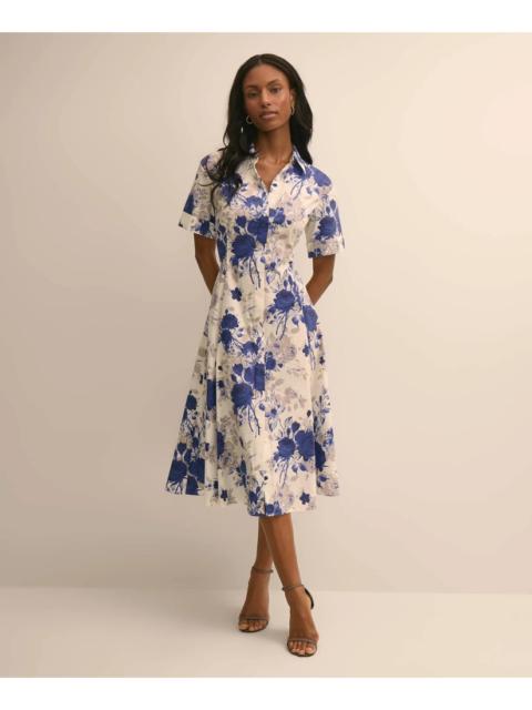 Brooks Brothers Cotton Floral Shirtdress