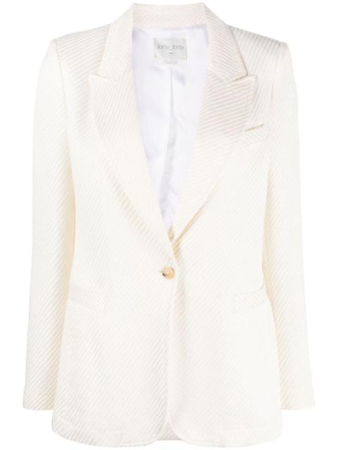 forte_forte single-breasted button-fastening blazer