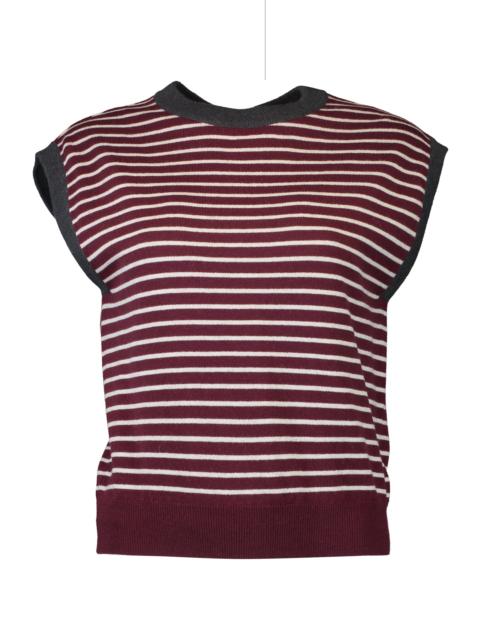 Brunello Cucinelli Striped Knit Tank