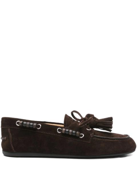 Miu Miu Miu Miu Beaded Tassels Loafers