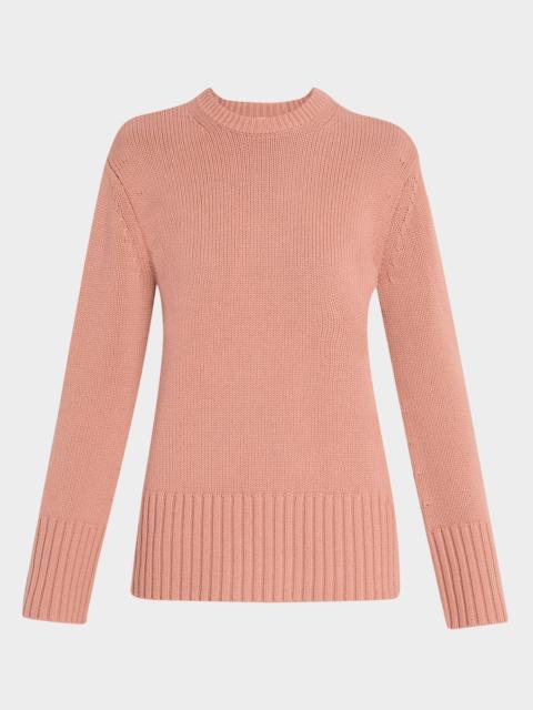 MICHAEL KORS COLLECTION Crewneck Oversized Cashmere Tunic Sweater