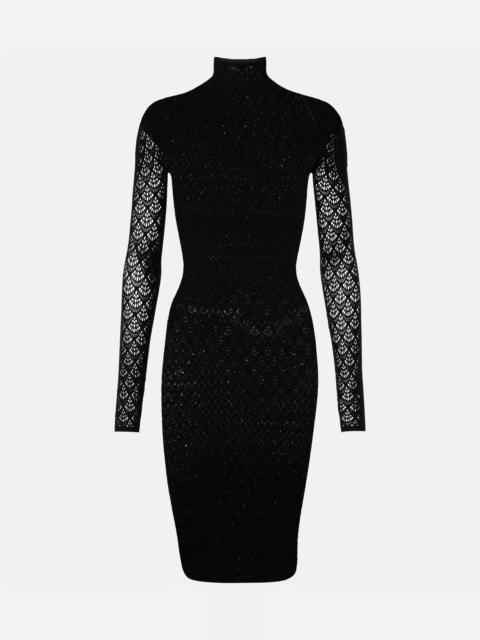 Wolford Knitted semi-sheer minidress