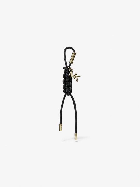 MICHAEL KORS Gold-Tone and Braided Cord Bag Charm