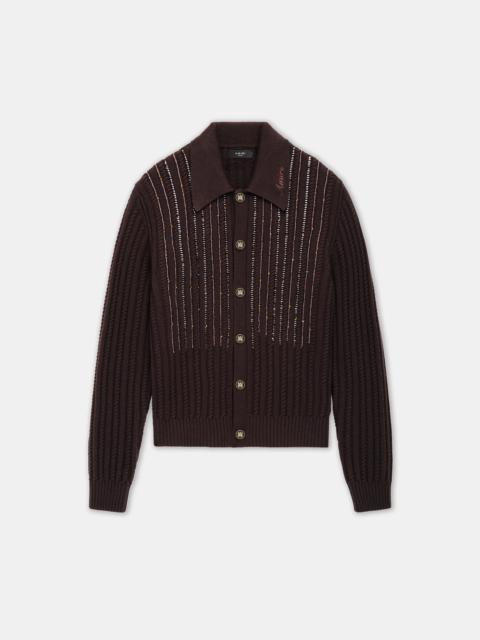 AMIRI LONG SLEEVE POLO
