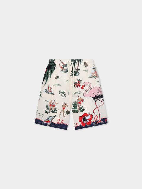 DSQUARED2 ALOHA SOUVENIR MIDI SWIM BOXER