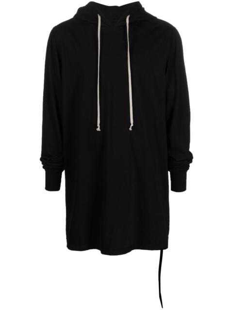 Rick Owens DRKSHDW longline cotton hoodie