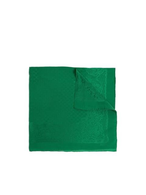 Moschino lace silk scarf