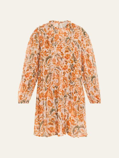 ALIX OF BOHEMIA Juno Topaz Flower Mini Dress