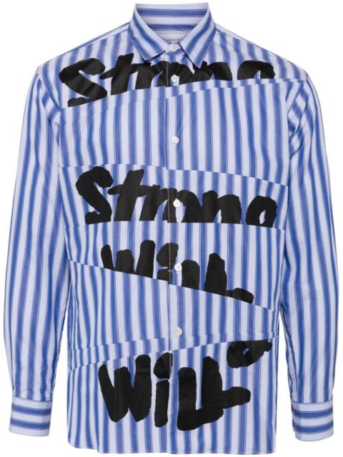 Comme des Garçons SHIRT Strong Will printed shirt